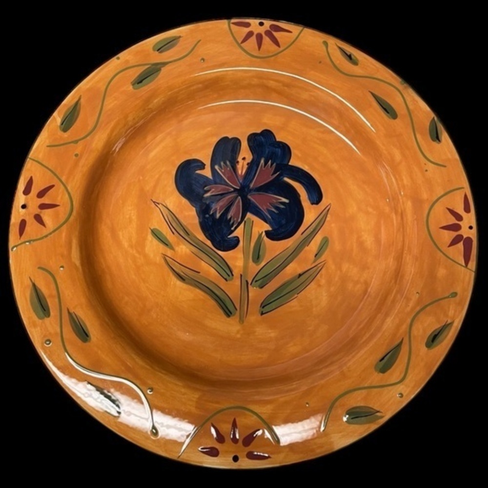 Certified International Susan Winget 11 7/16” SAVANNAH Floral Dinner Plate EUC